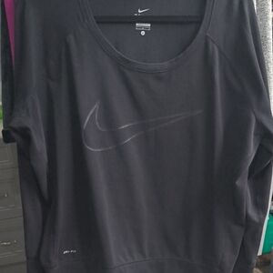 Nike Women's Black Dri-FIT Sweatshirt